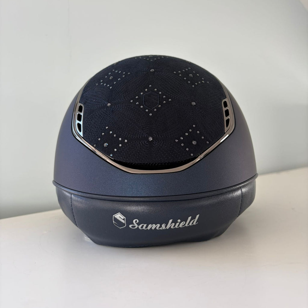 Samshield Miss Shield 2.0 Shadowmatt Blue with Celestial Crystal Top and Frontal Band M - S335
