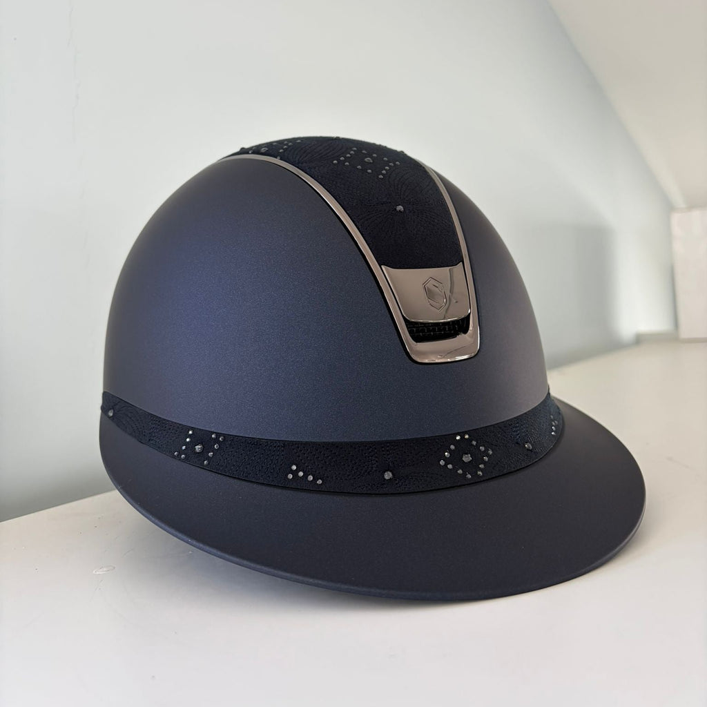 Samshield Miss Shield 2.0 Shadowmatt Blue with Celestial Crystal Top and Frontal Band M - S335