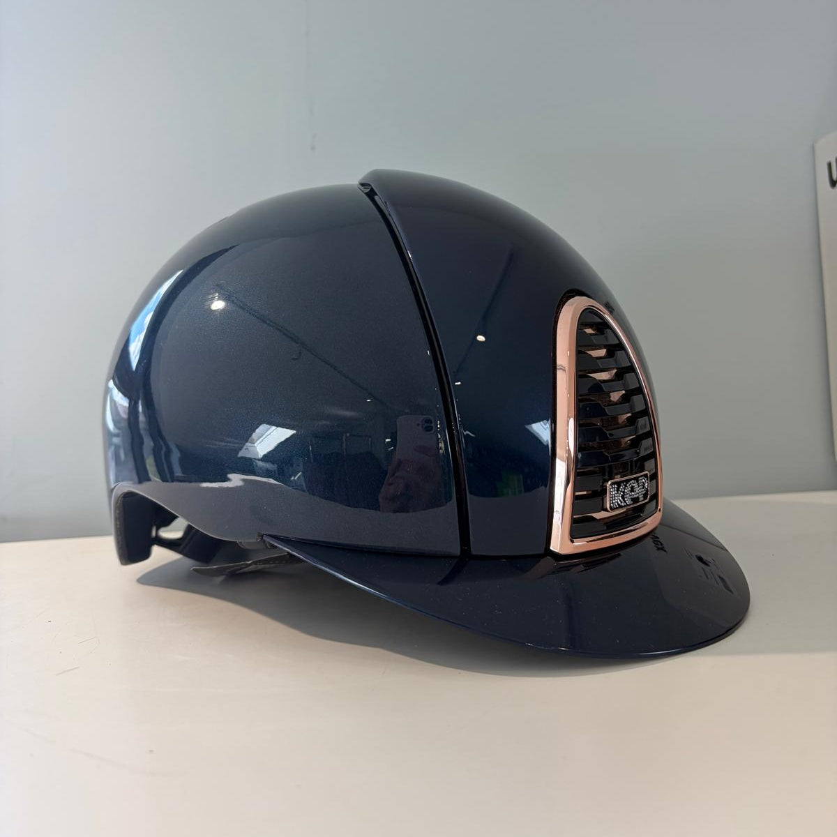 Kep Cromo2 Blue Shine/Rosegold Frame & Crystal Logo- Large KE12