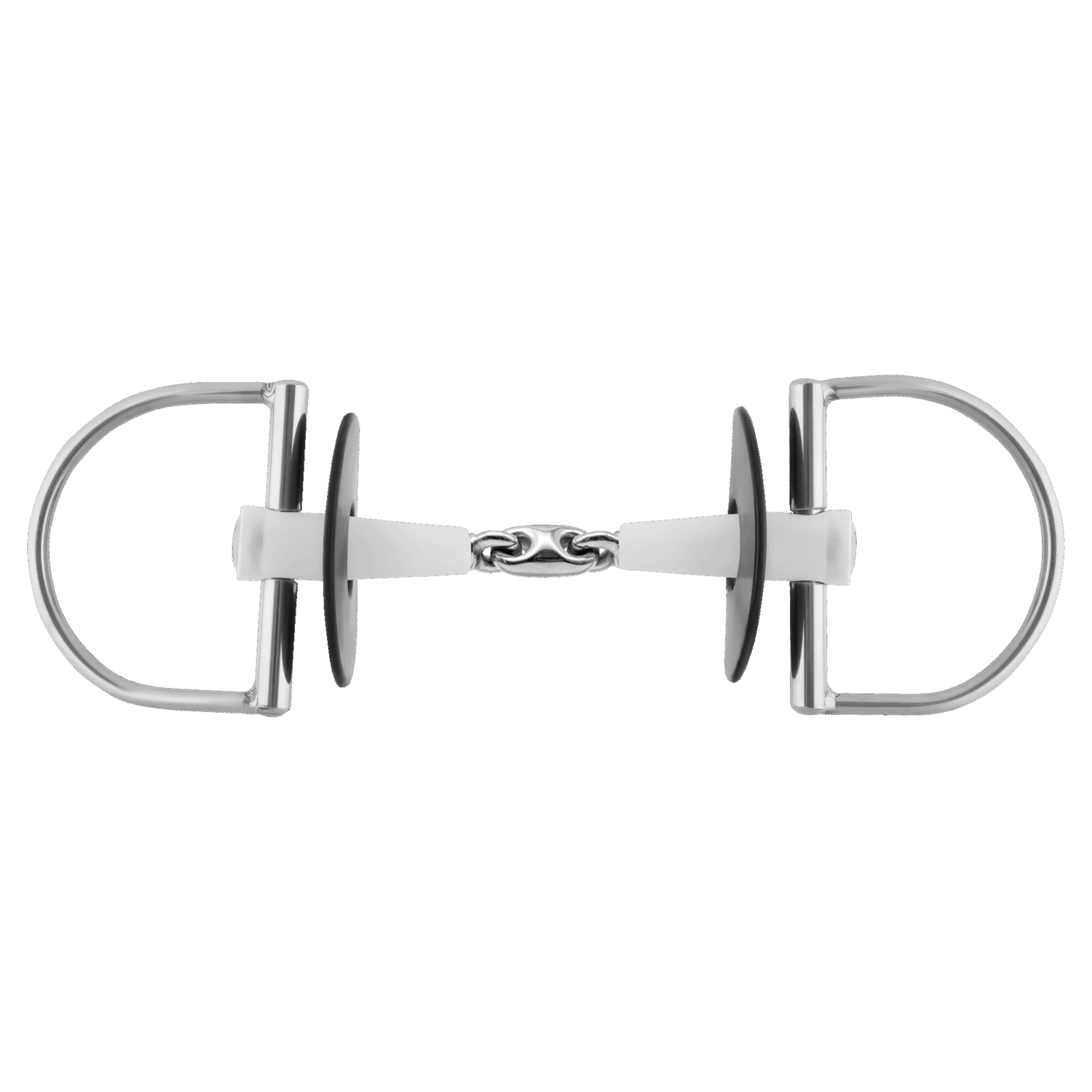Nathe D-Ring Double Jointed Snaffle- 75mm ring