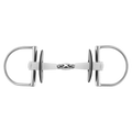 Nathe D-Ring Double Jointed Snaffle- 75mm ring