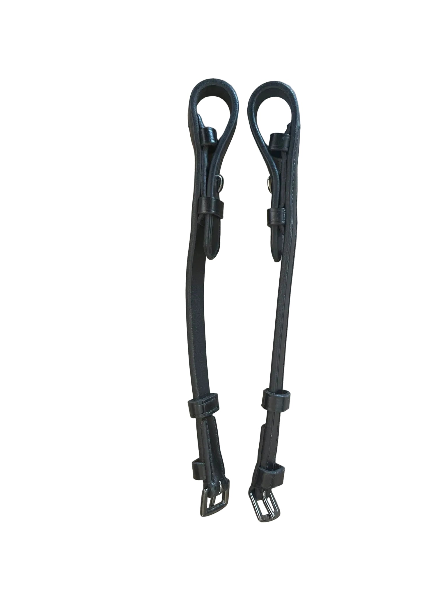 Anky 10" Cheek Pieces - Black/Flat Leather