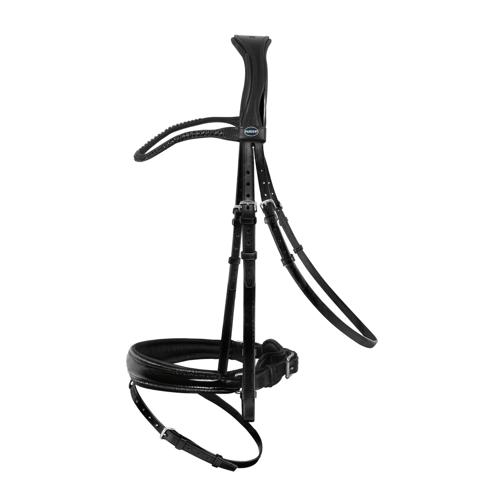 Passier Shadow Snaffle Bridle with rubber reins- NEW