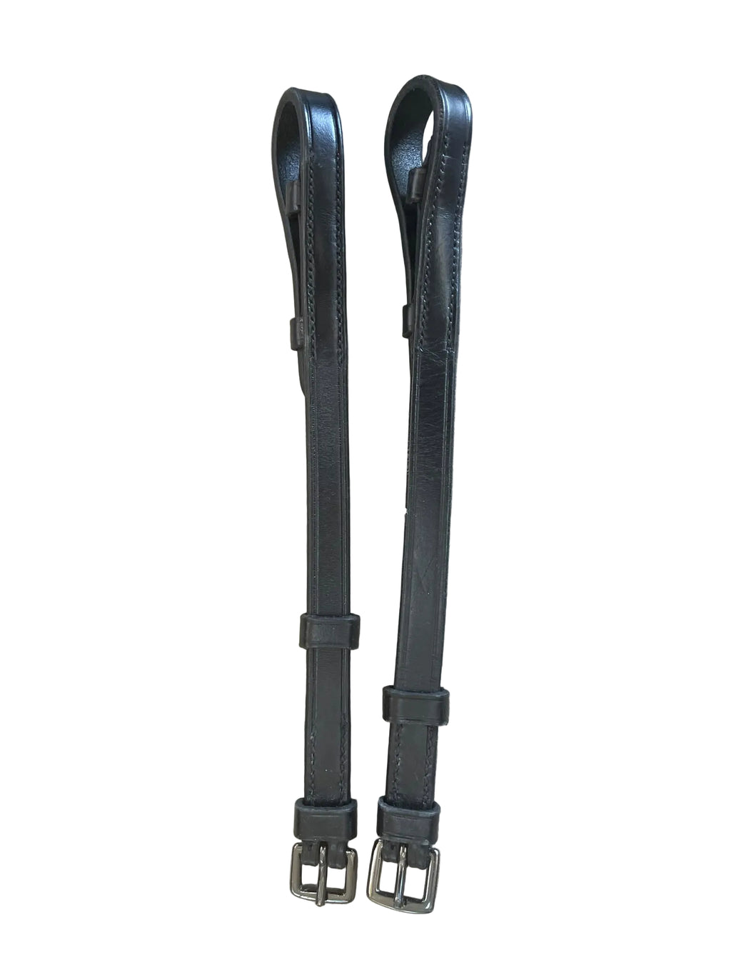 Anky 10" Cheek Pieces - Black/Flat Leather