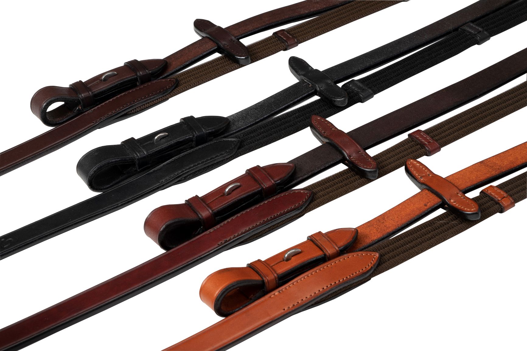 Menetics Traditional Web reins with leather stops