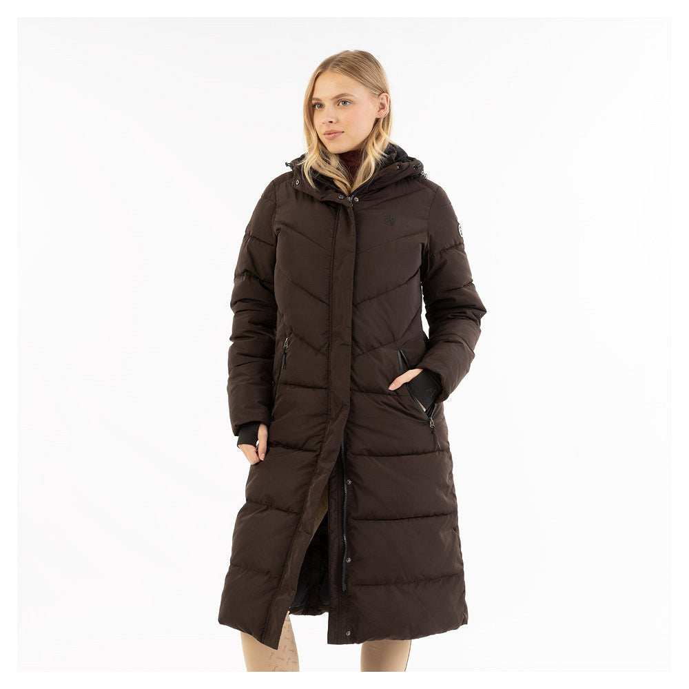 Anky AW25 Long Puffa Coat - Chocolate