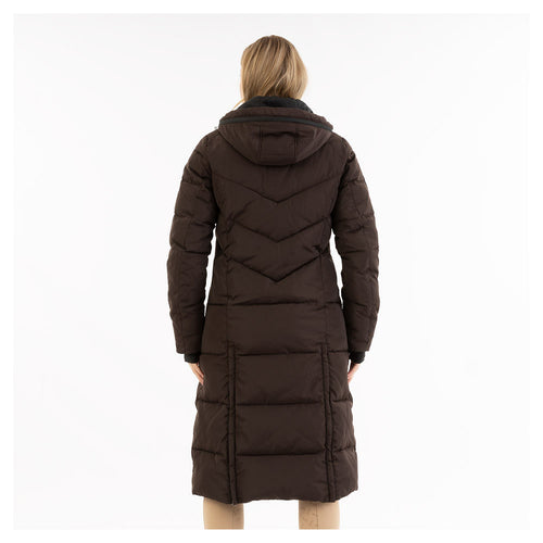 Anky AW25 Long Puffa Coat - Chocolate