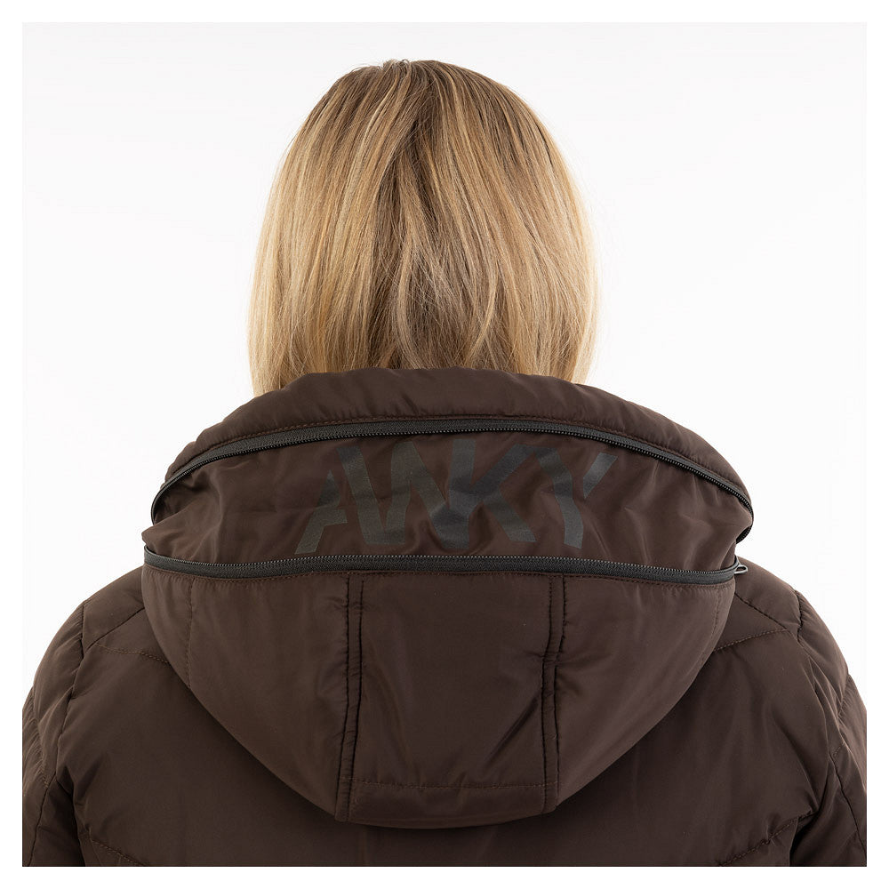 Anky AW25 Long Puffa Coat - Chocolate
