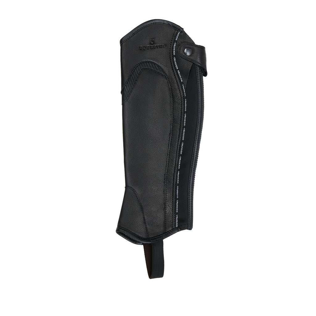 Kids' soft leather gaiters with elastic band