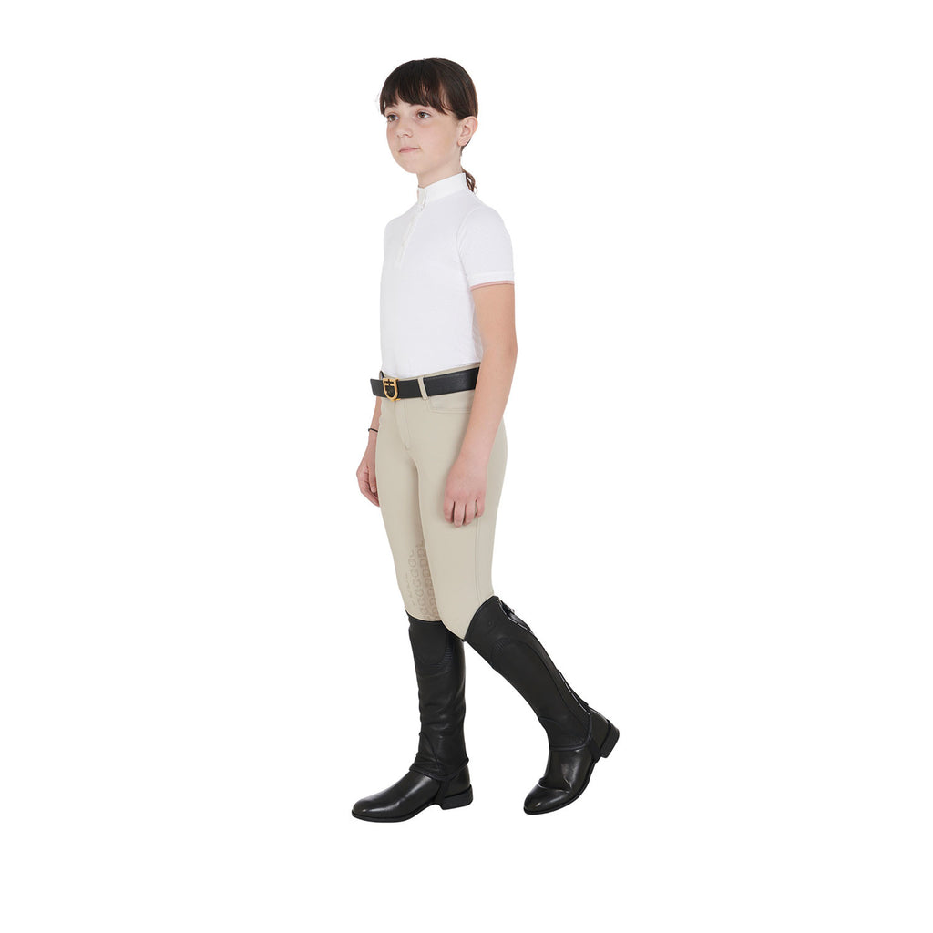 Kids' soft leather gaiters with elastic band