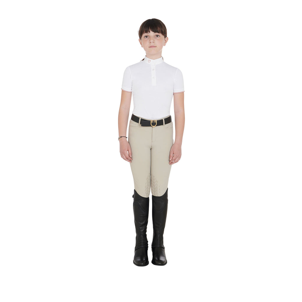 Kids' soft leather gaiters with elastic band