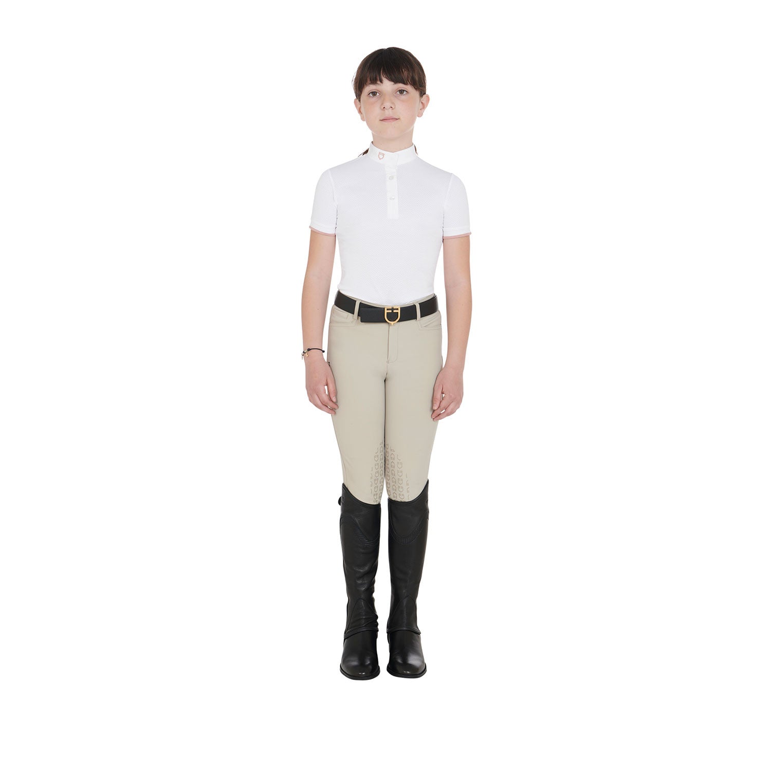 Kids' soft leather gaiters with elastic band