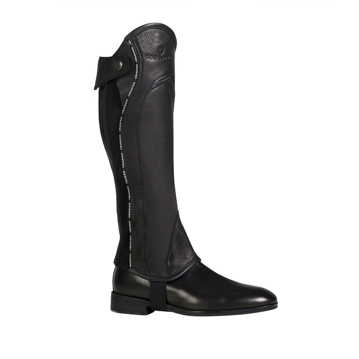 Kids' soft leather gaiters with elastic band