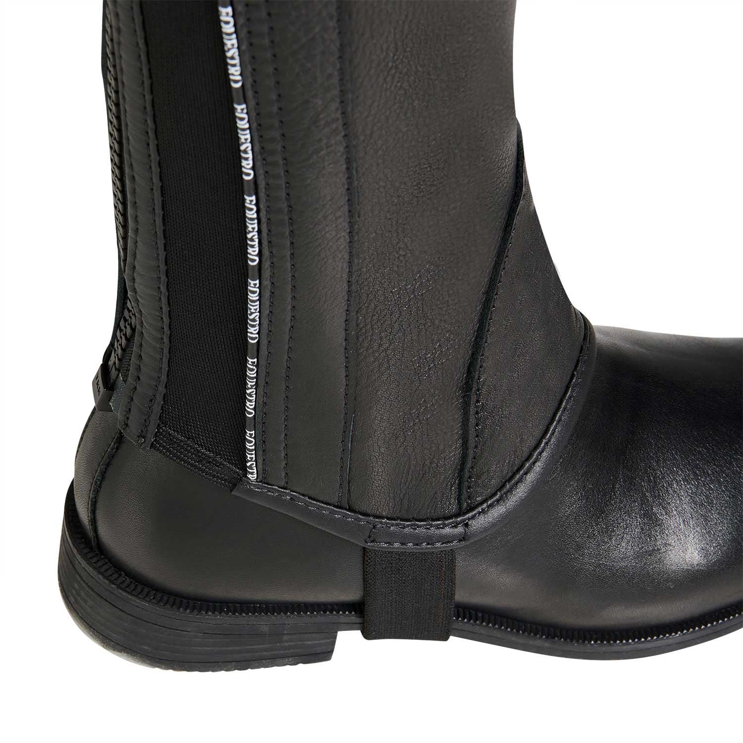 Kids' soft leather gaiters with elastic band