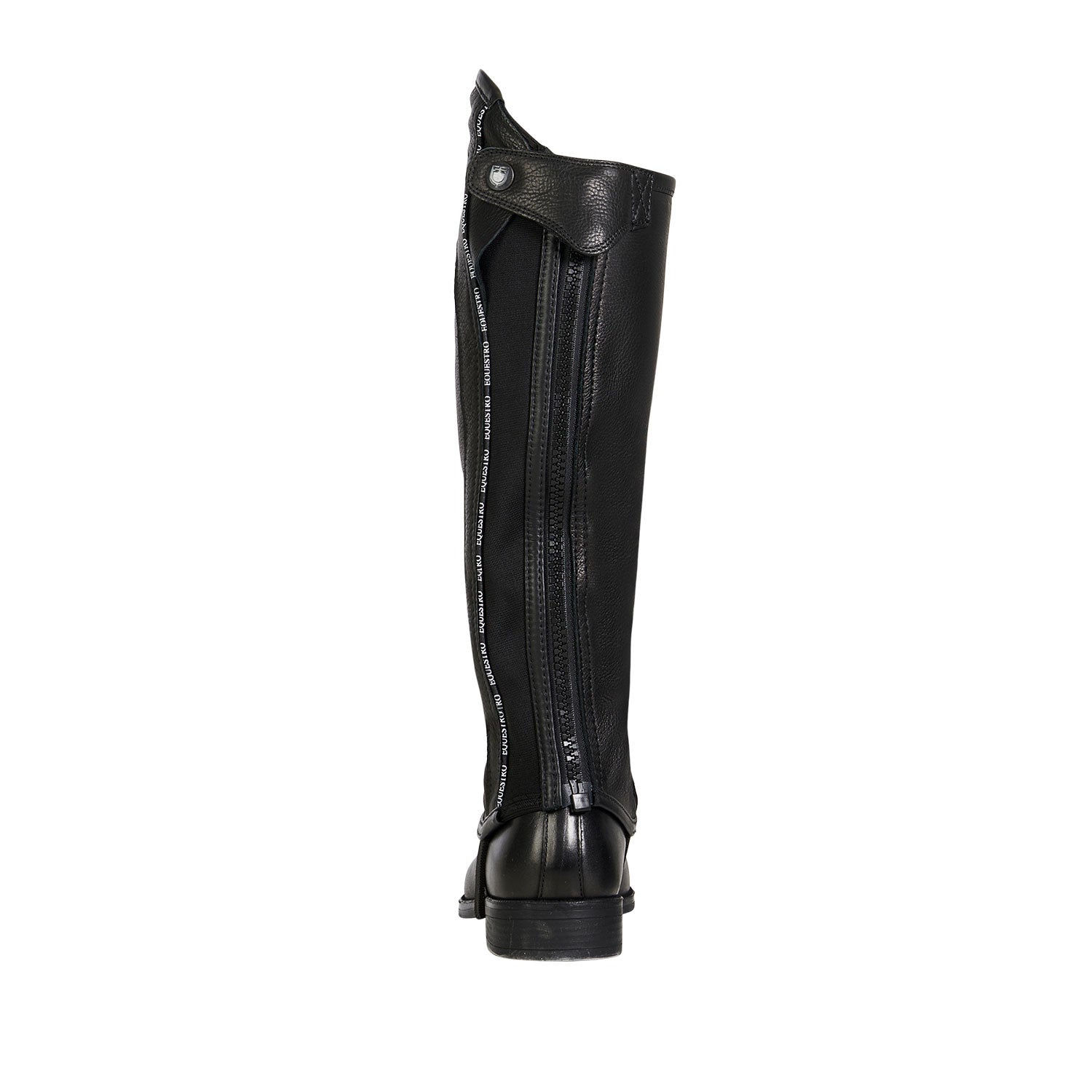 Unisex leather gaiters with contrasting profile
