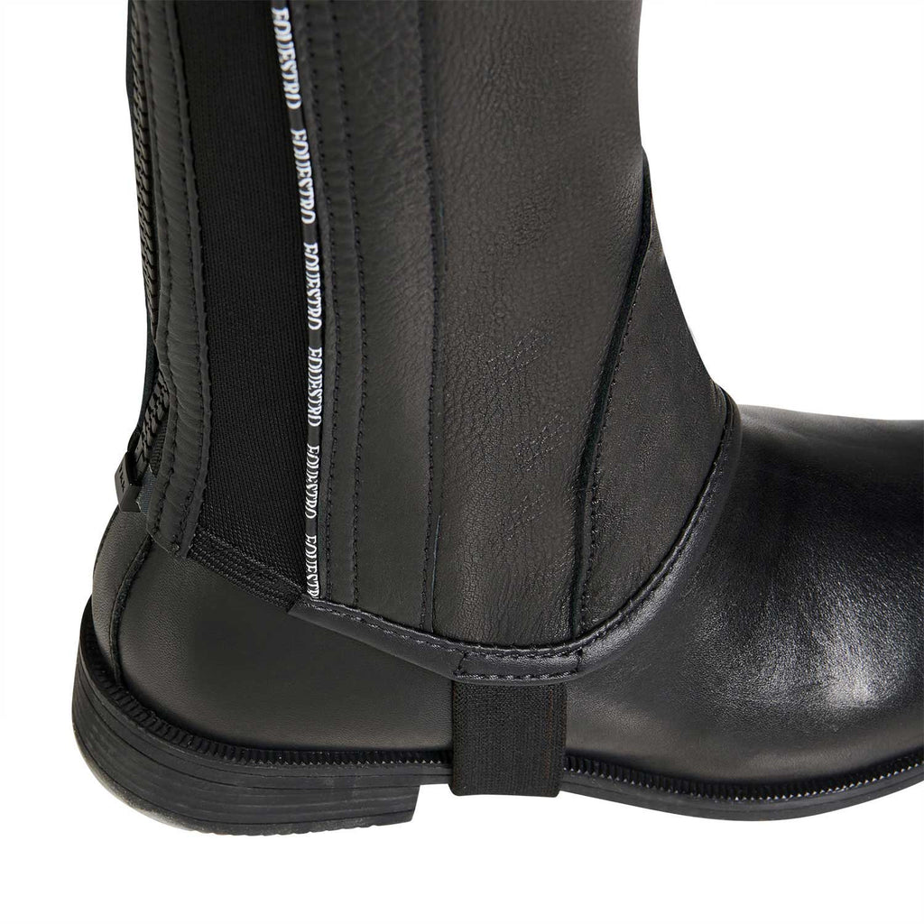 Unisex leather gaiters with contrasting profile