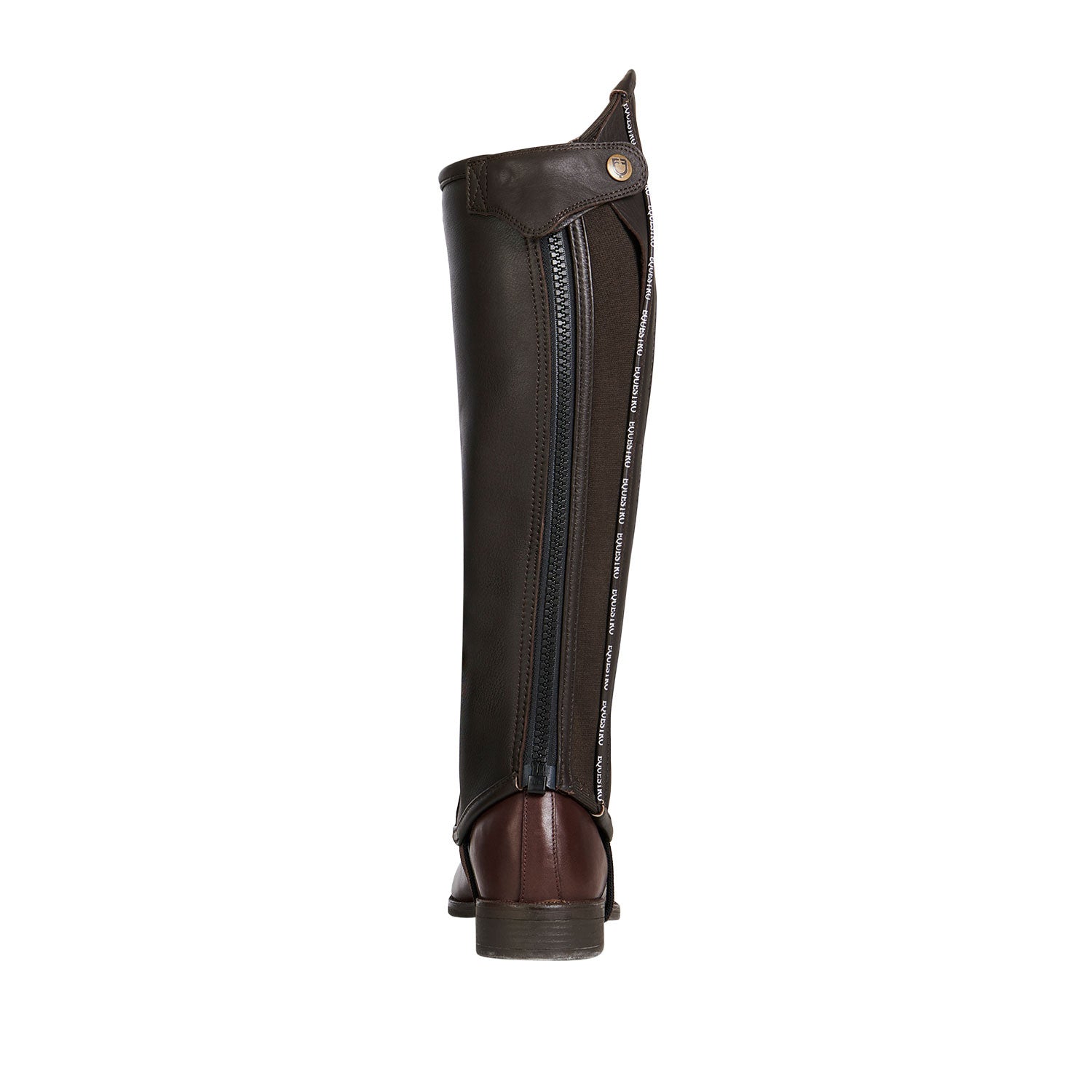Unisex leather gaiters with contrasting profile