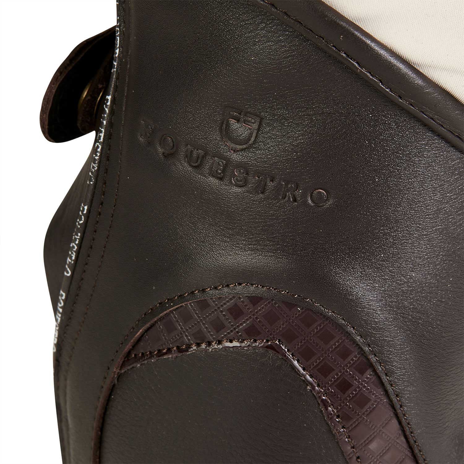 Unisex leather gaiters with contrasting profile