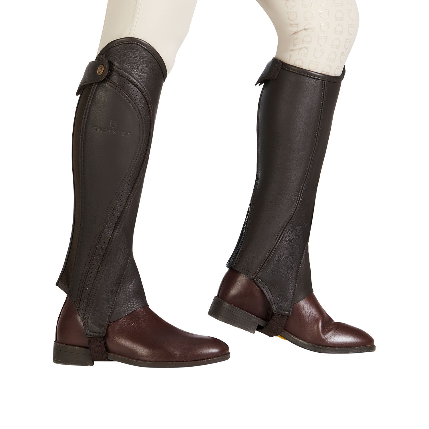 Unisex gaiters perforated leather maximum comfort