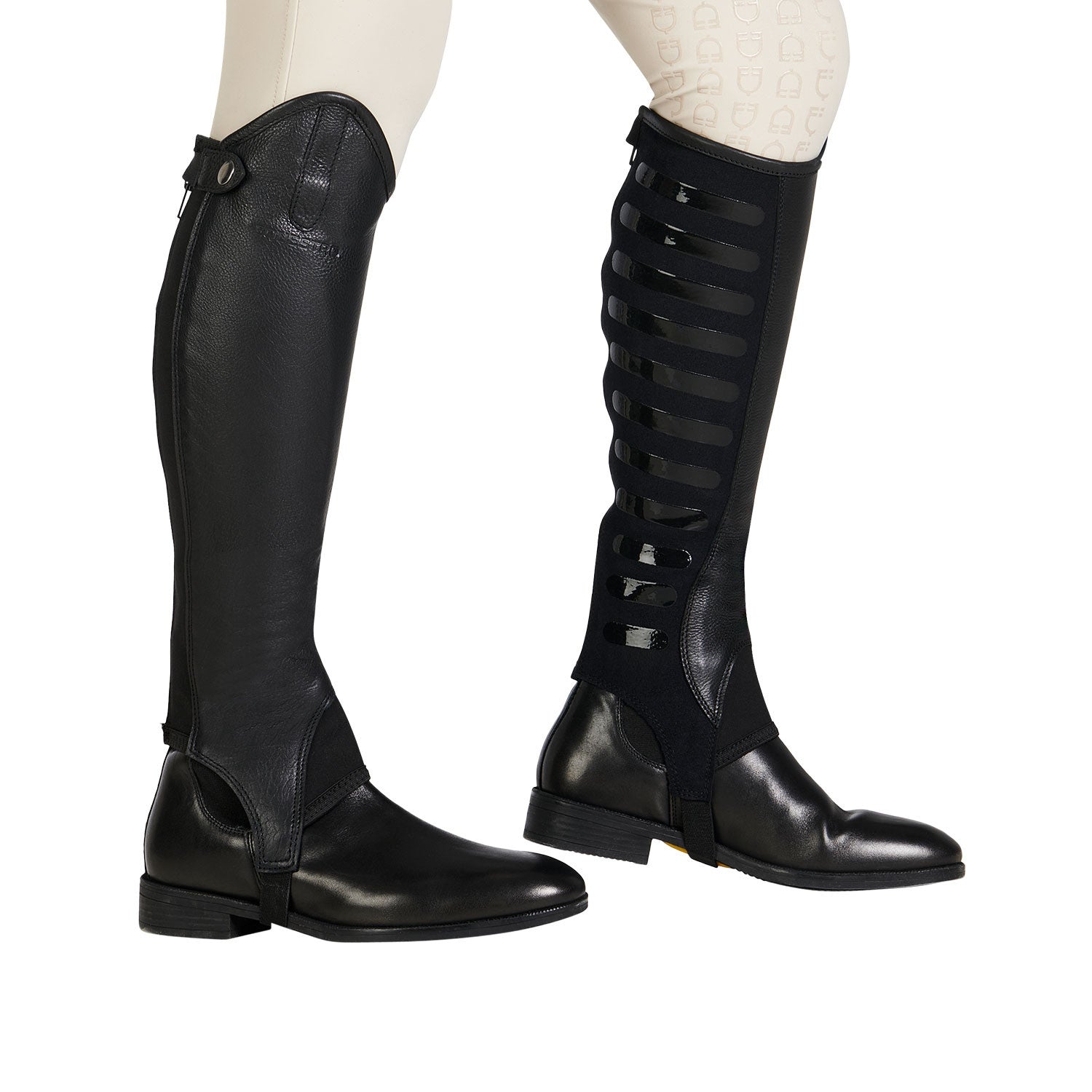 Unisex gaiters with silicone inserts