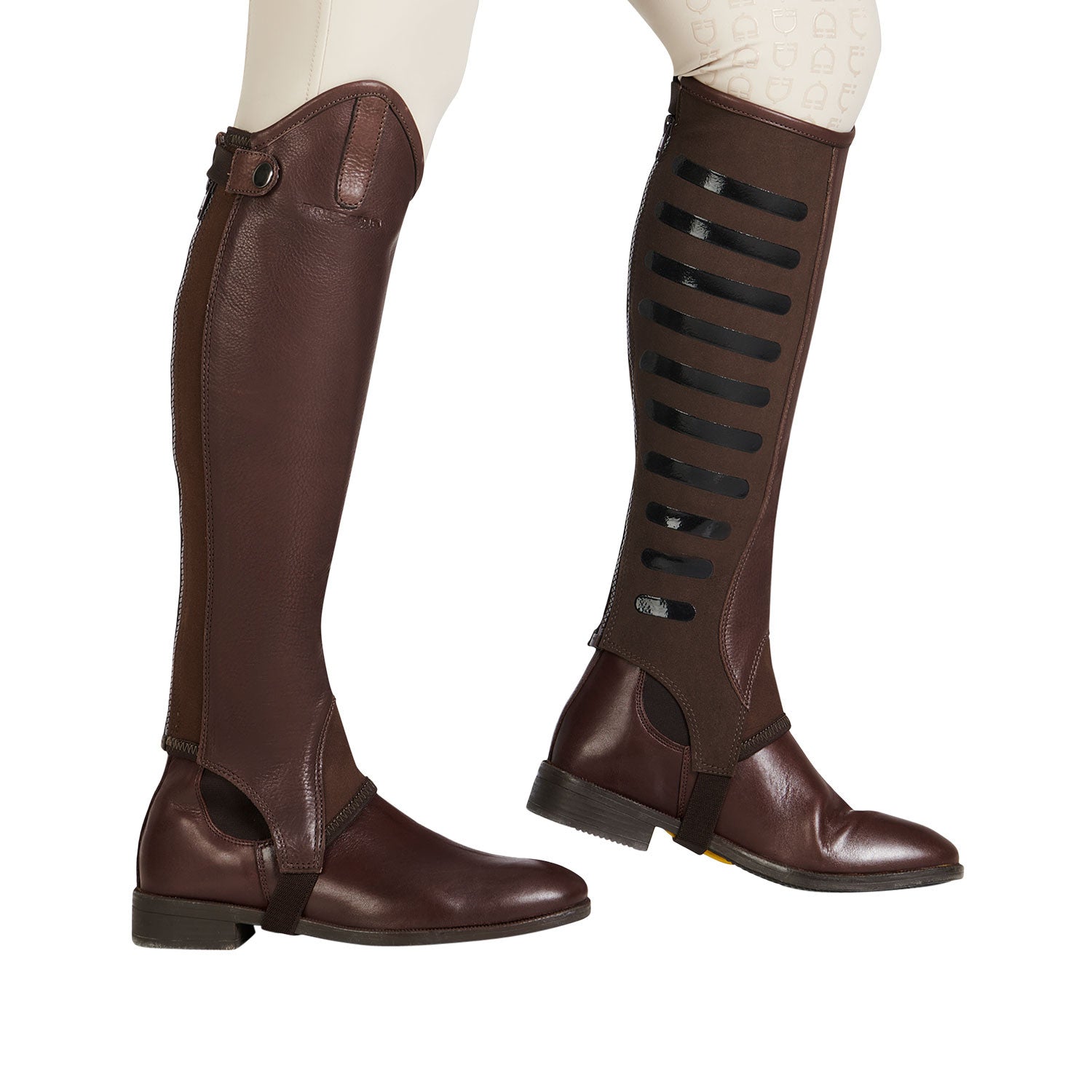 Unisex gaiters with silicone inserts