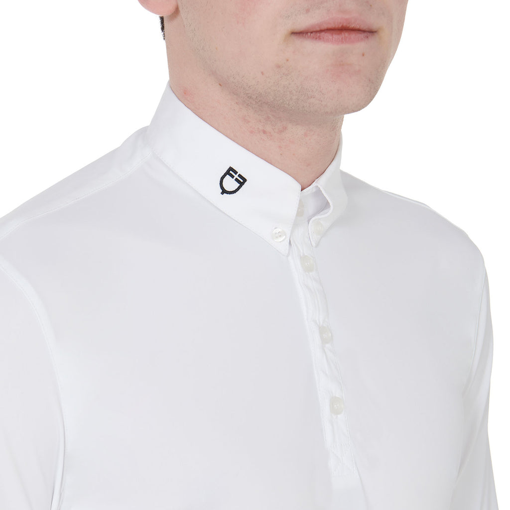 Men's long sleeve competition polo shirt