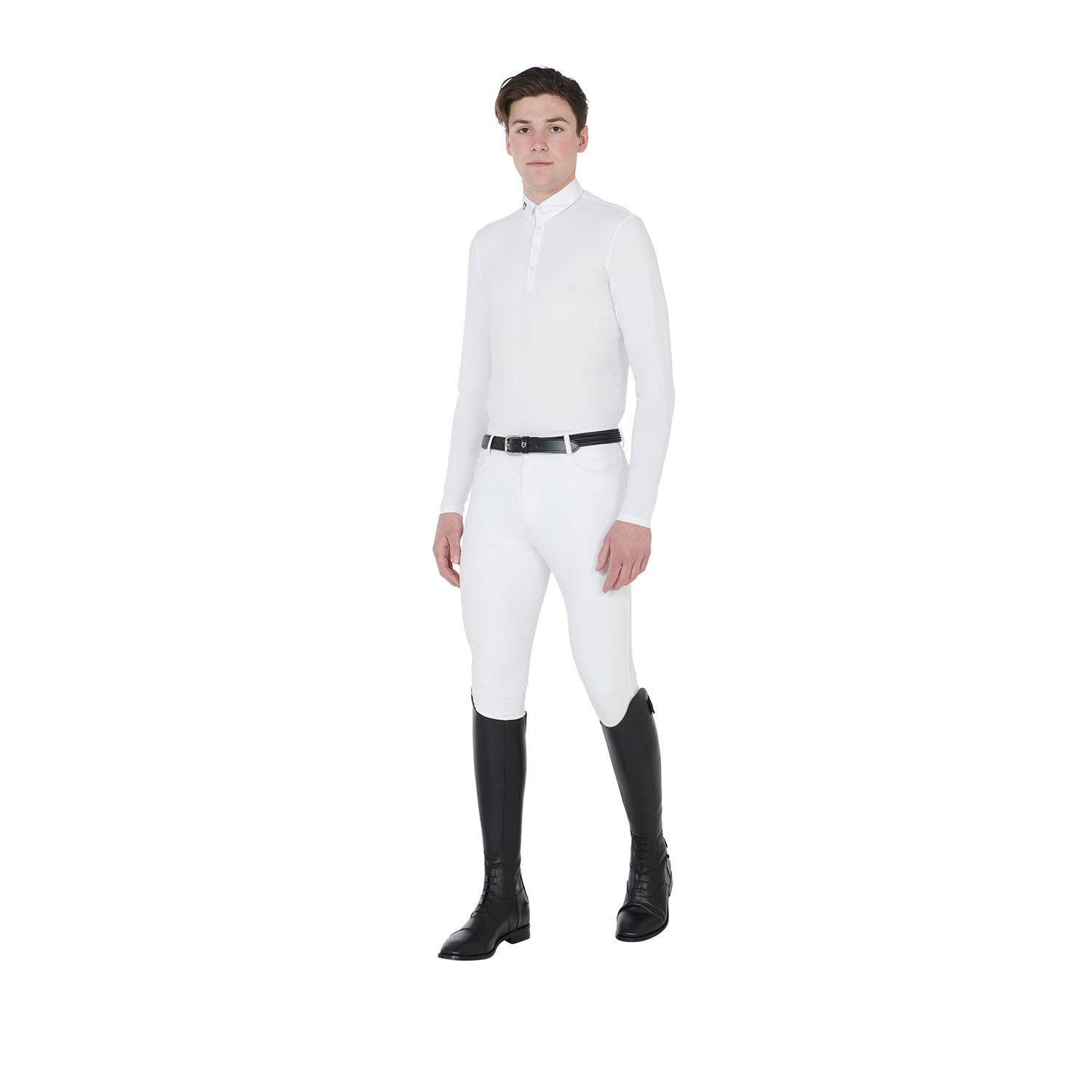 Men's long sleeve competition polo shirt