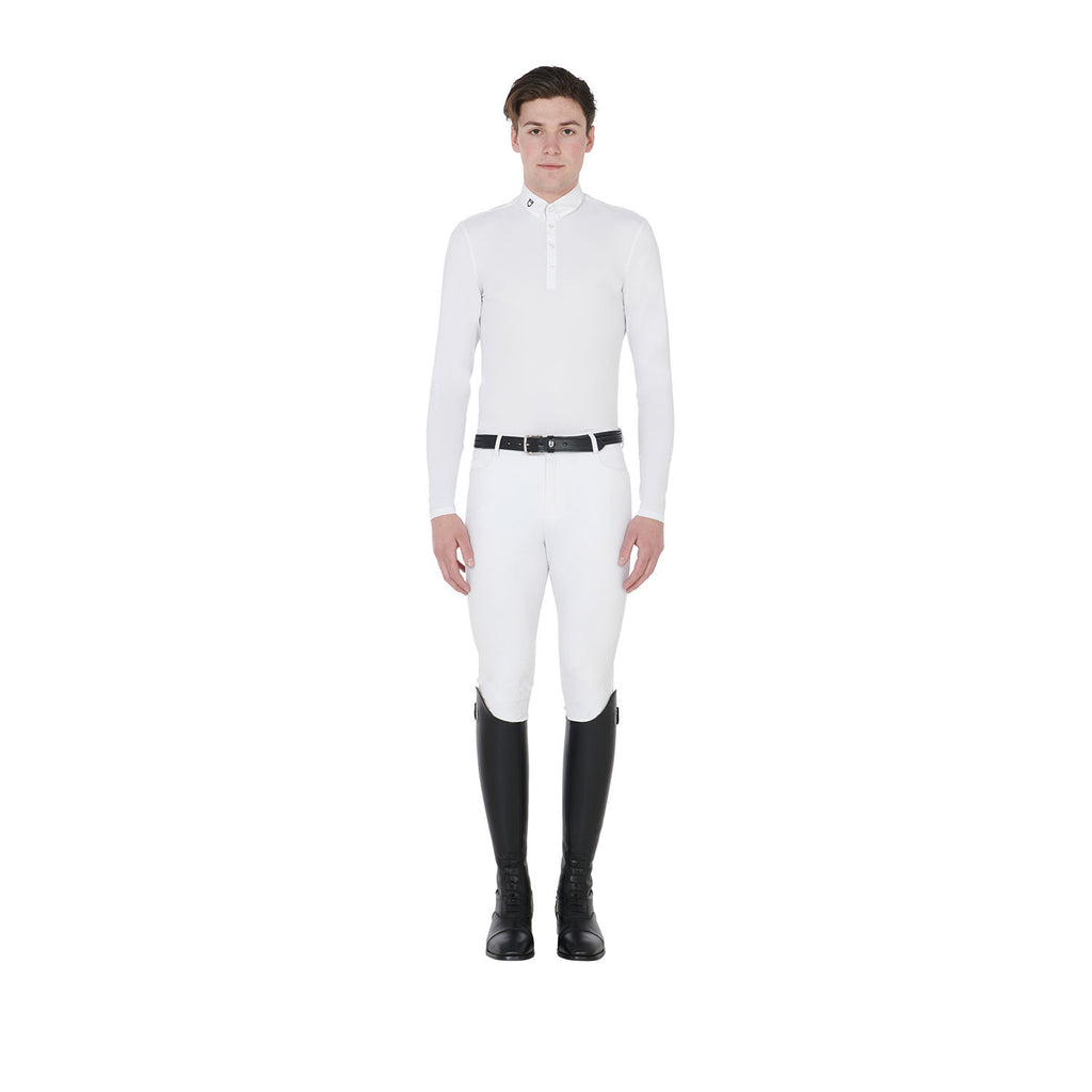Men's long sleeve competition polo shirt