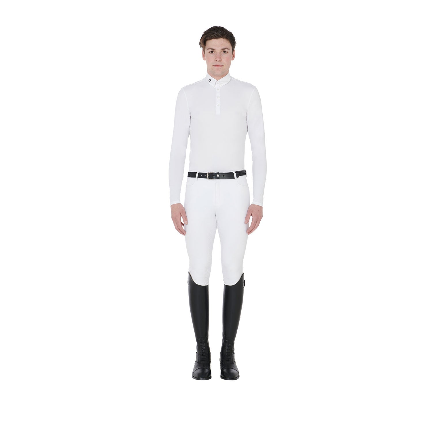 Men's long sleeve competition polo shirt