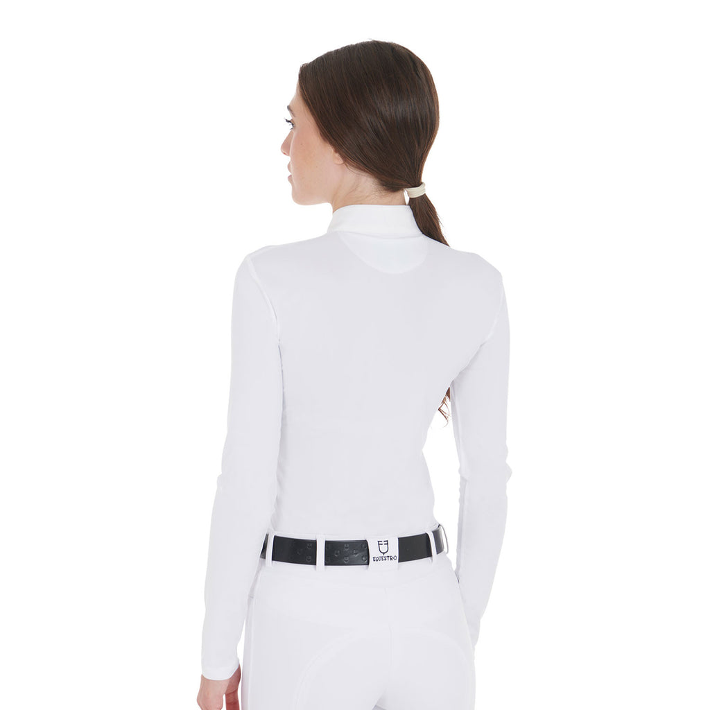 Women's slim fit long sleeved competition polo shirt