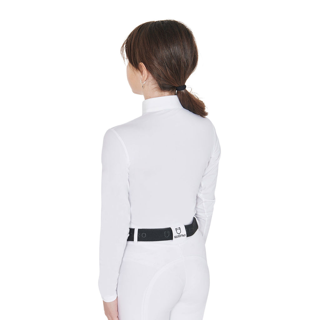 Girls' slim fit anti-UV competition polo shirt