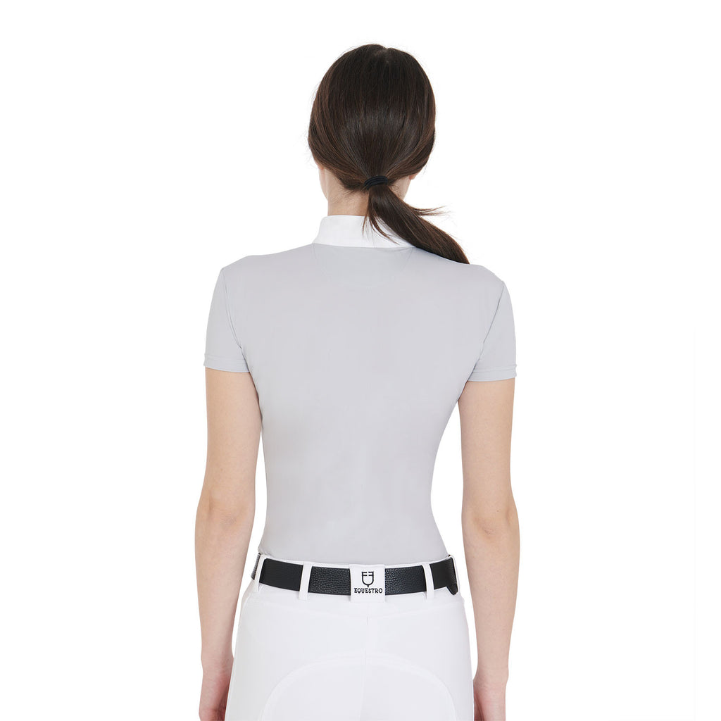 Women's short-sleeved slim fit competition polo shirt