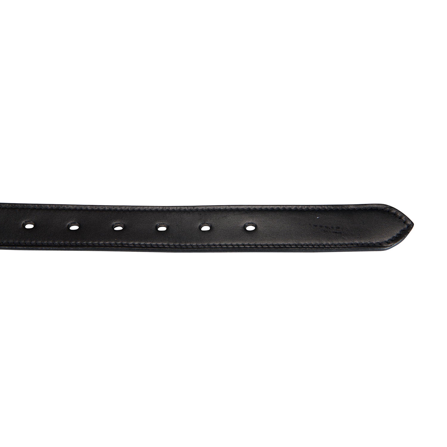 Leather belt with snaffle bits and rhinestones