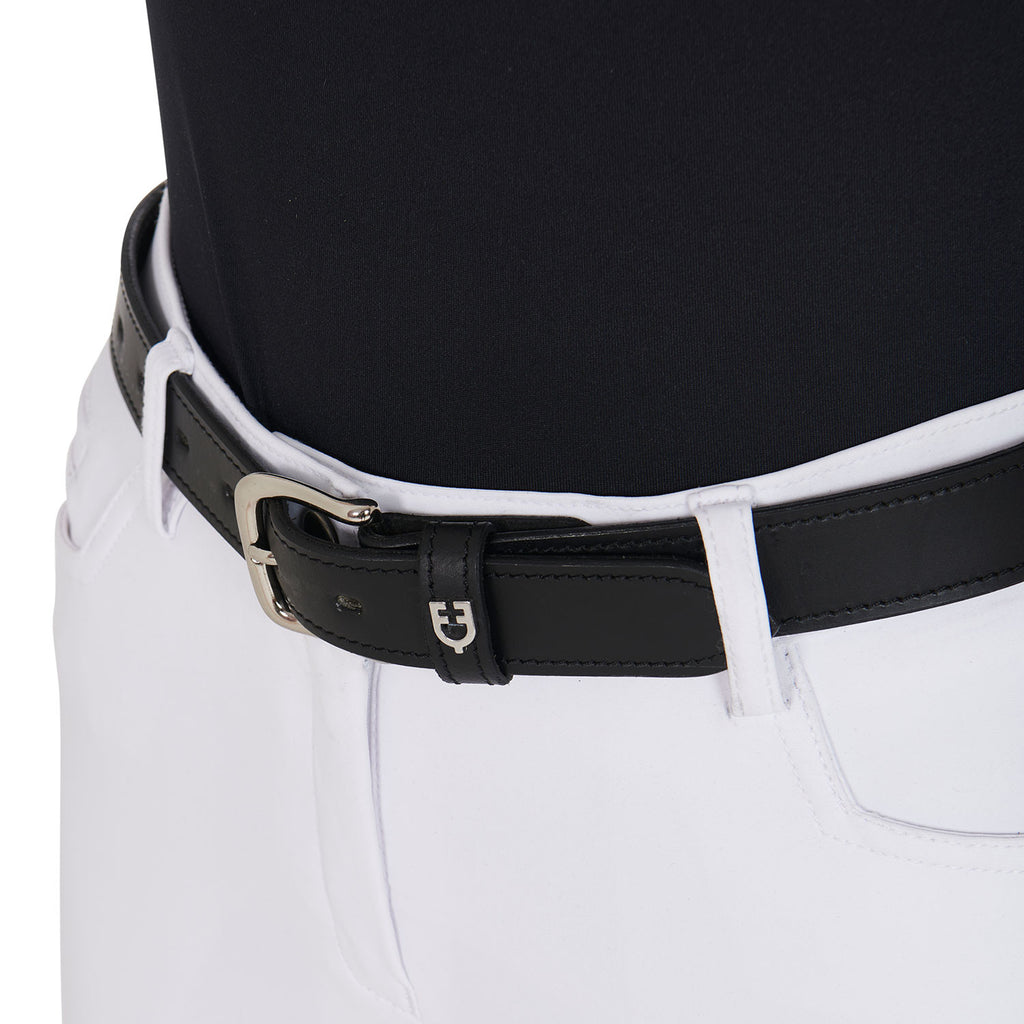 Leather belt with snaffle bits