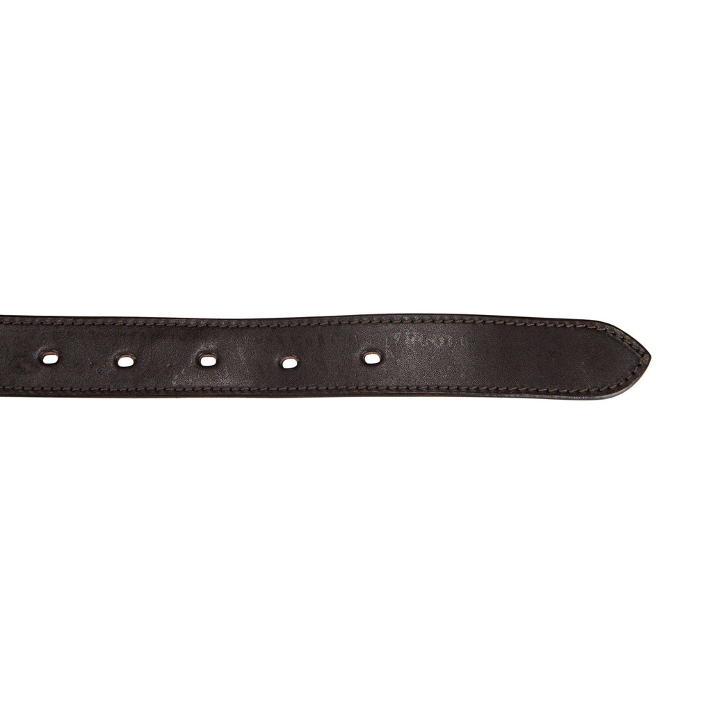 Leather belt with snaffle bits