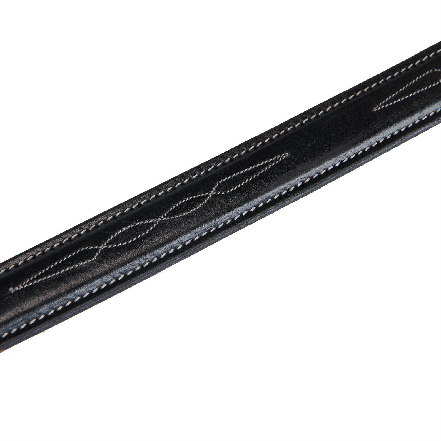 Leather belt with handcrafted embroidery