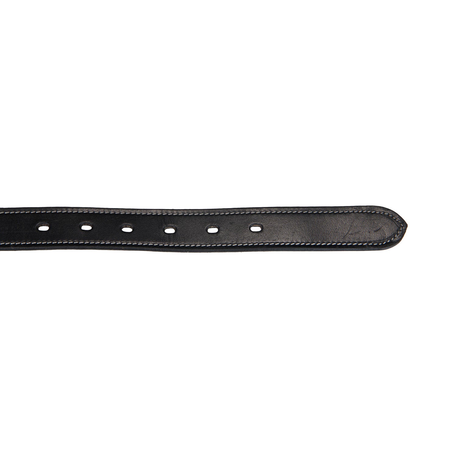 Leather belt with handcrafted embroidery