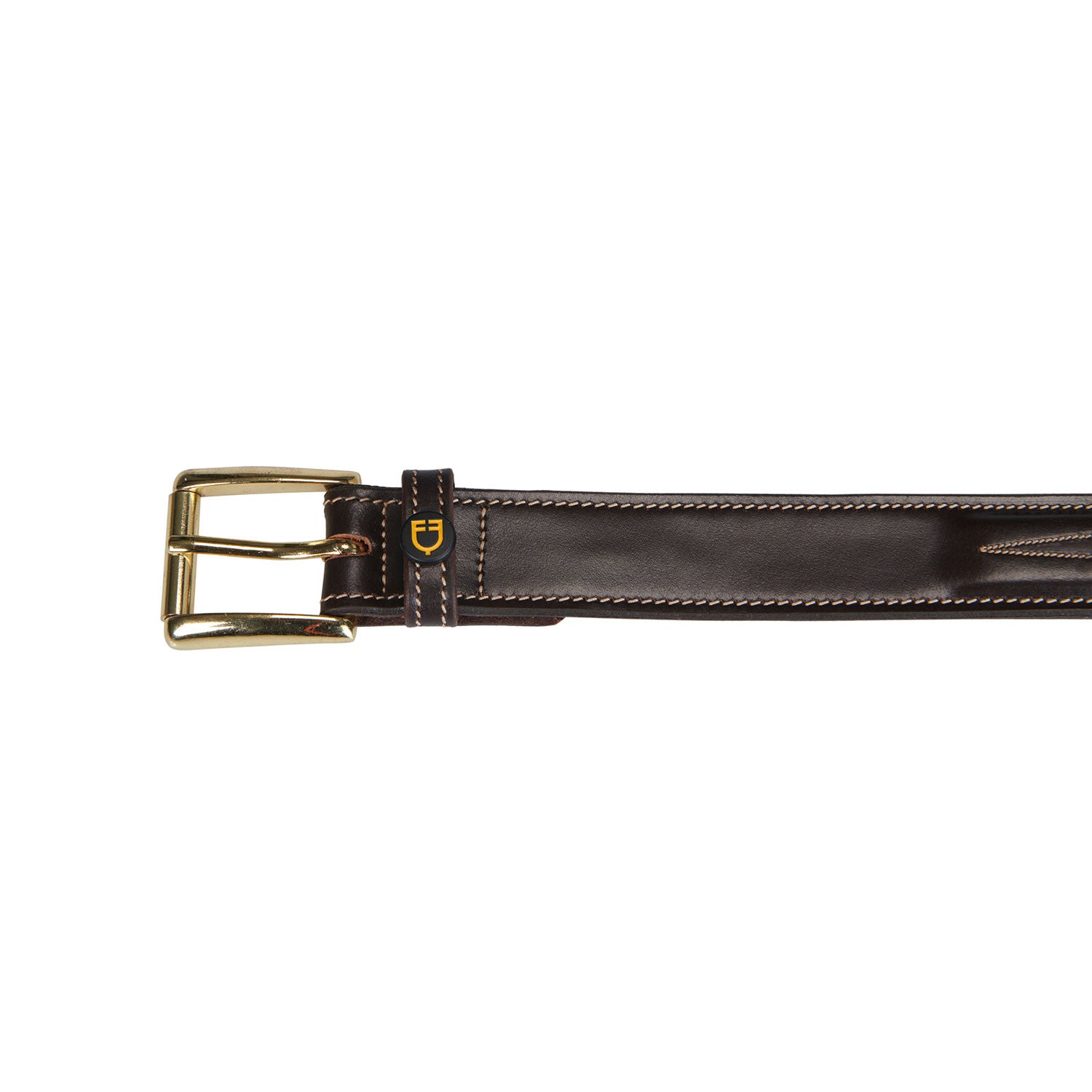 Leather belt with handcrafted embroidery