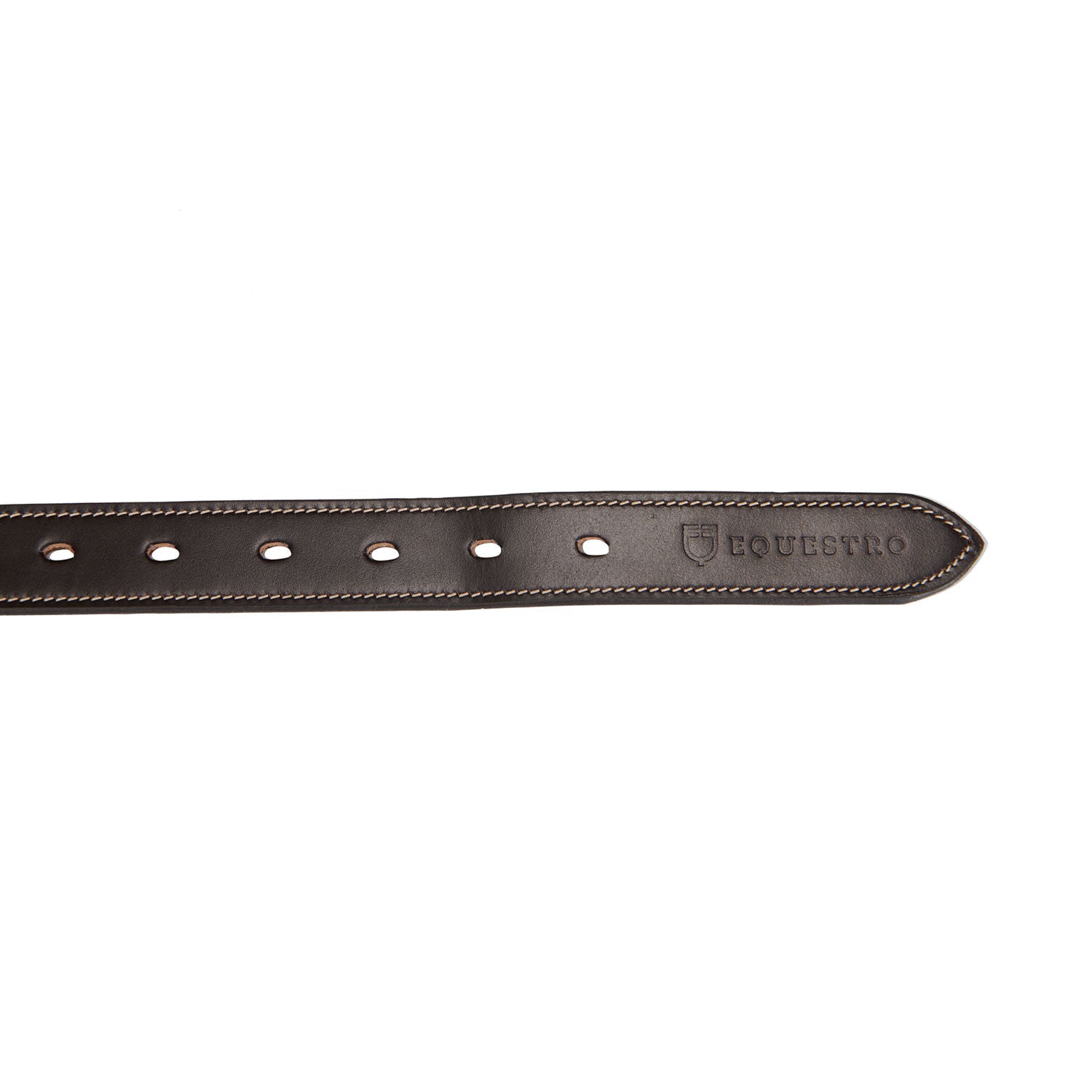 Leather belt with handcrafted embroidery