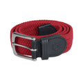 Elasticized belt crossed pattern