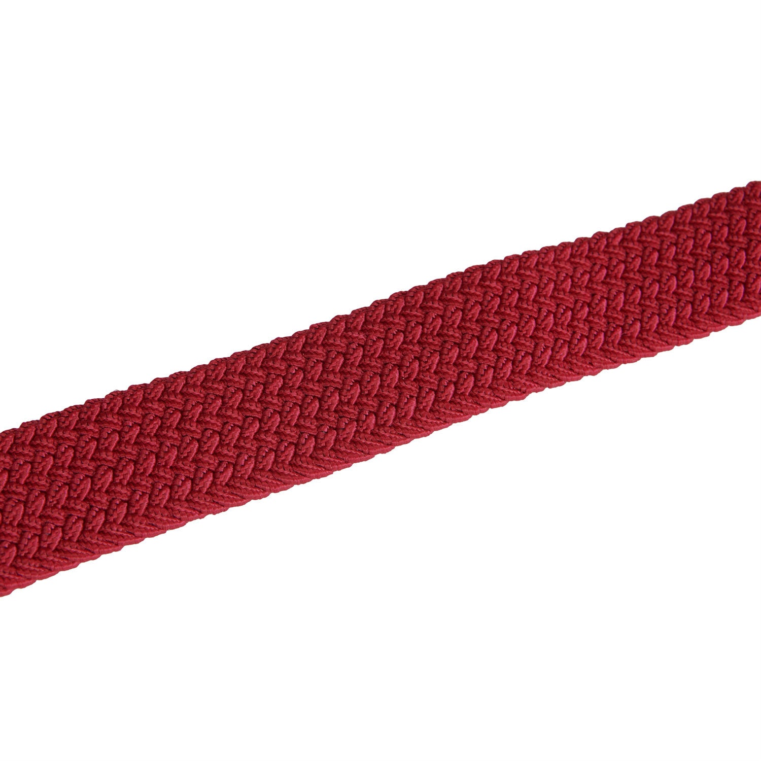 Elasticized kids belt crossed pattern