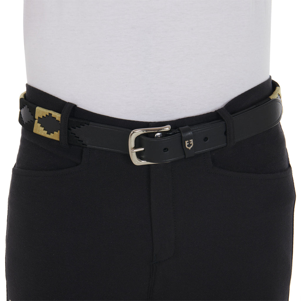 Leather belt with southwest patterm