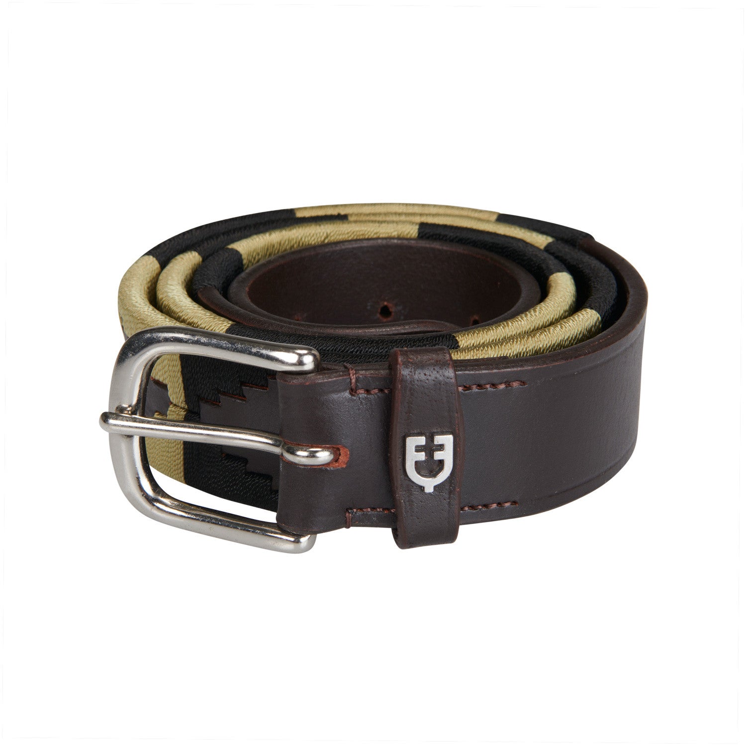 Equestro Leather belt with southwest patterm