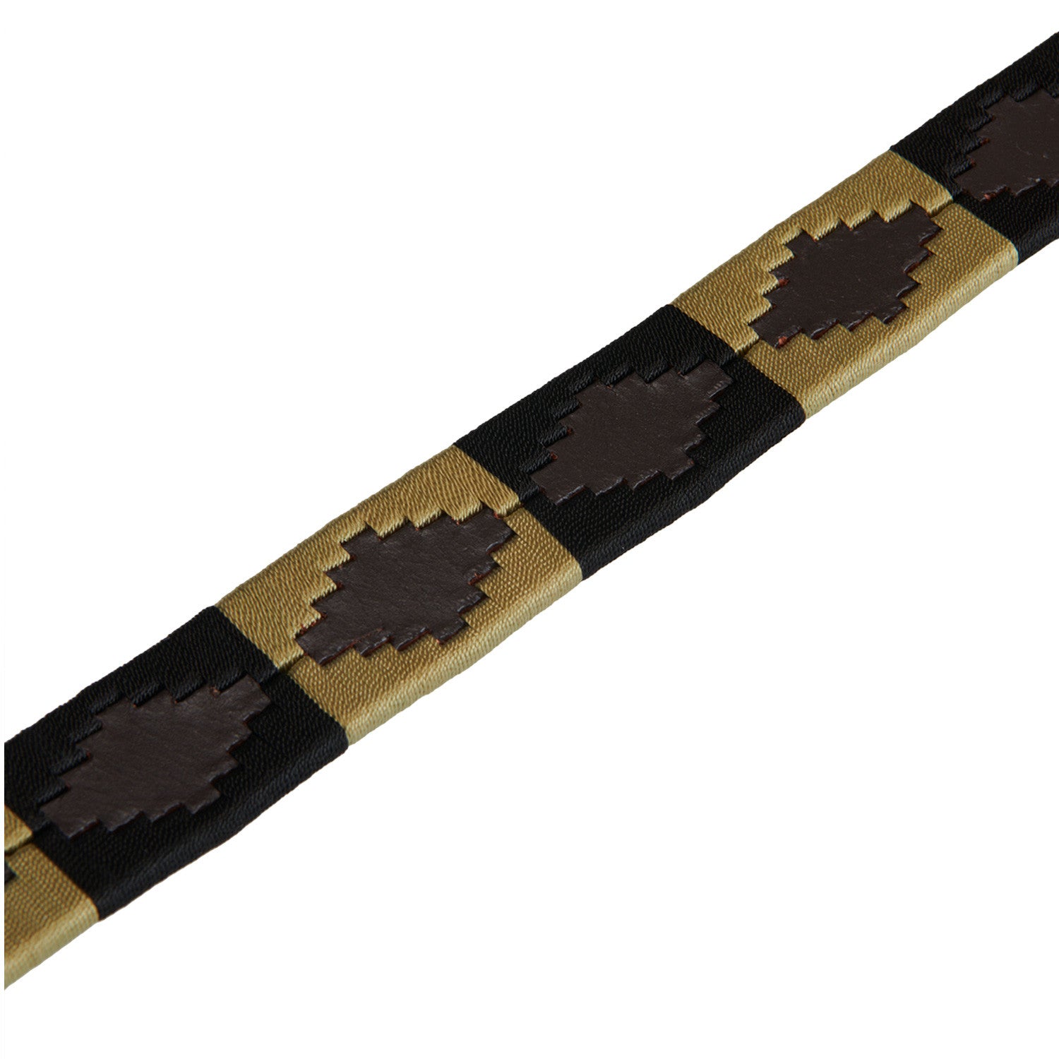 Leather belt with southwest patterm