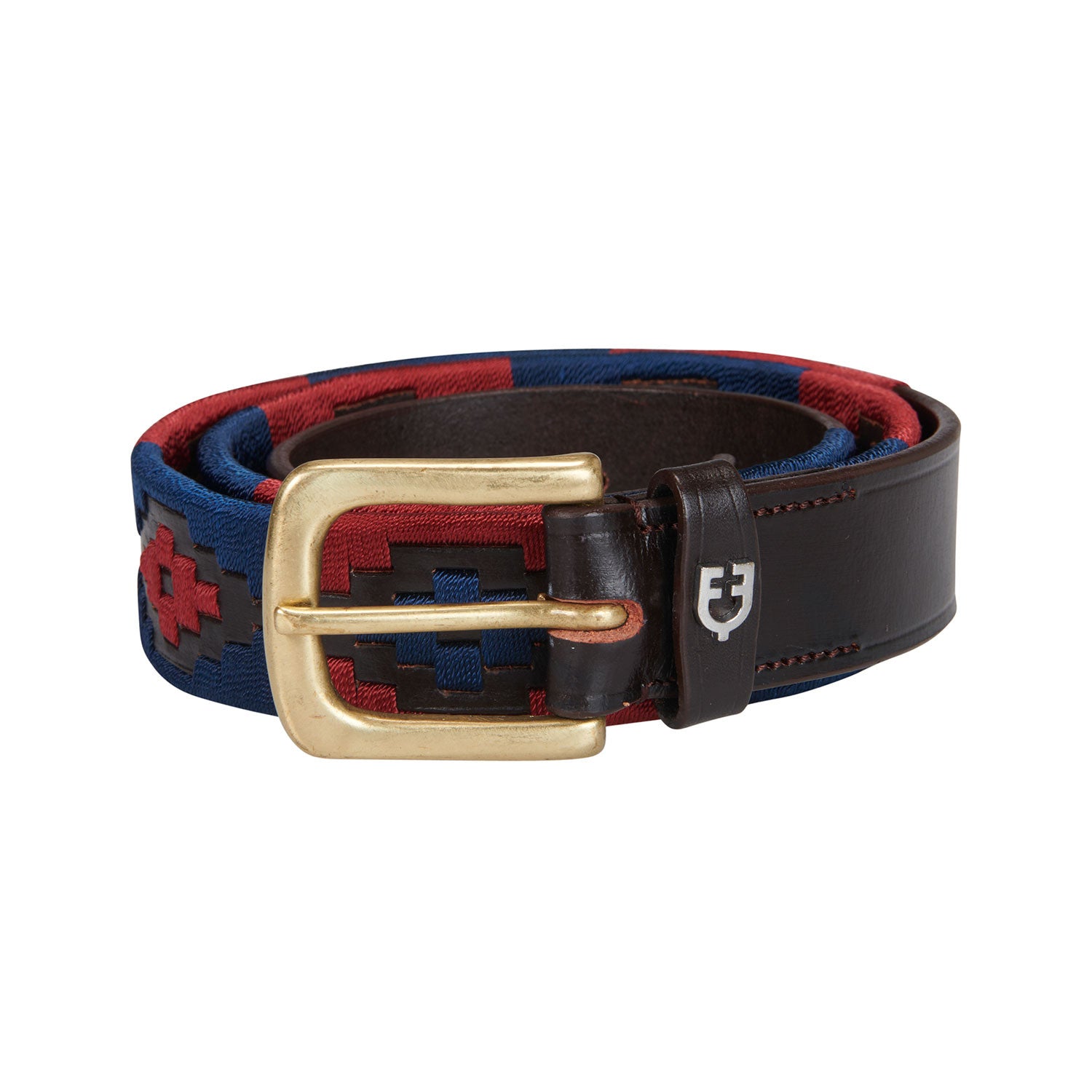 Equestro Leather belt with southwest patterm