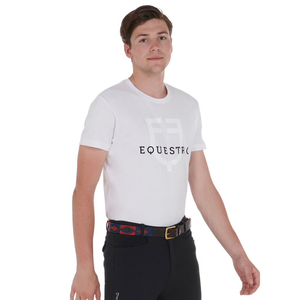 Leather belt with southwest patterm