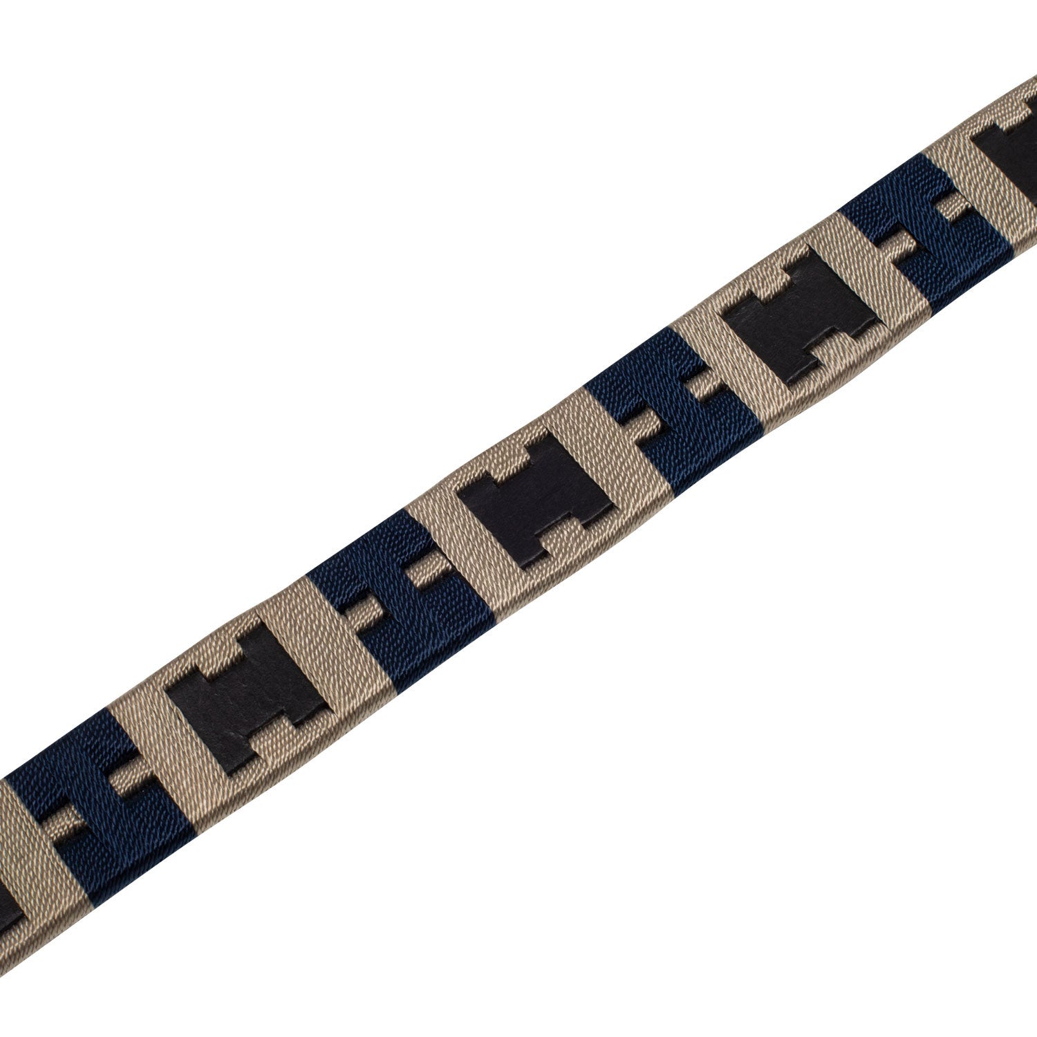 English belt with contrasting embroidery