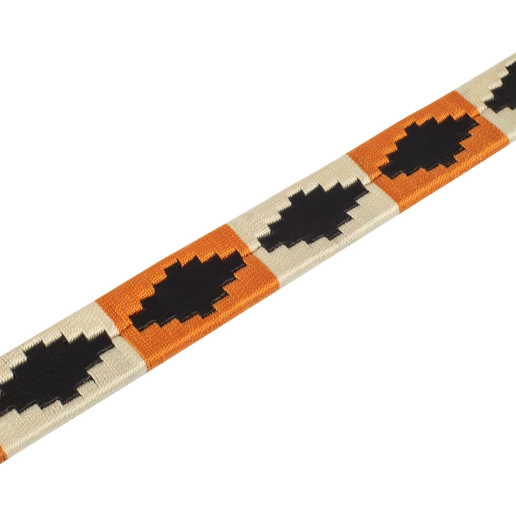 Leather belt with navajo decorations