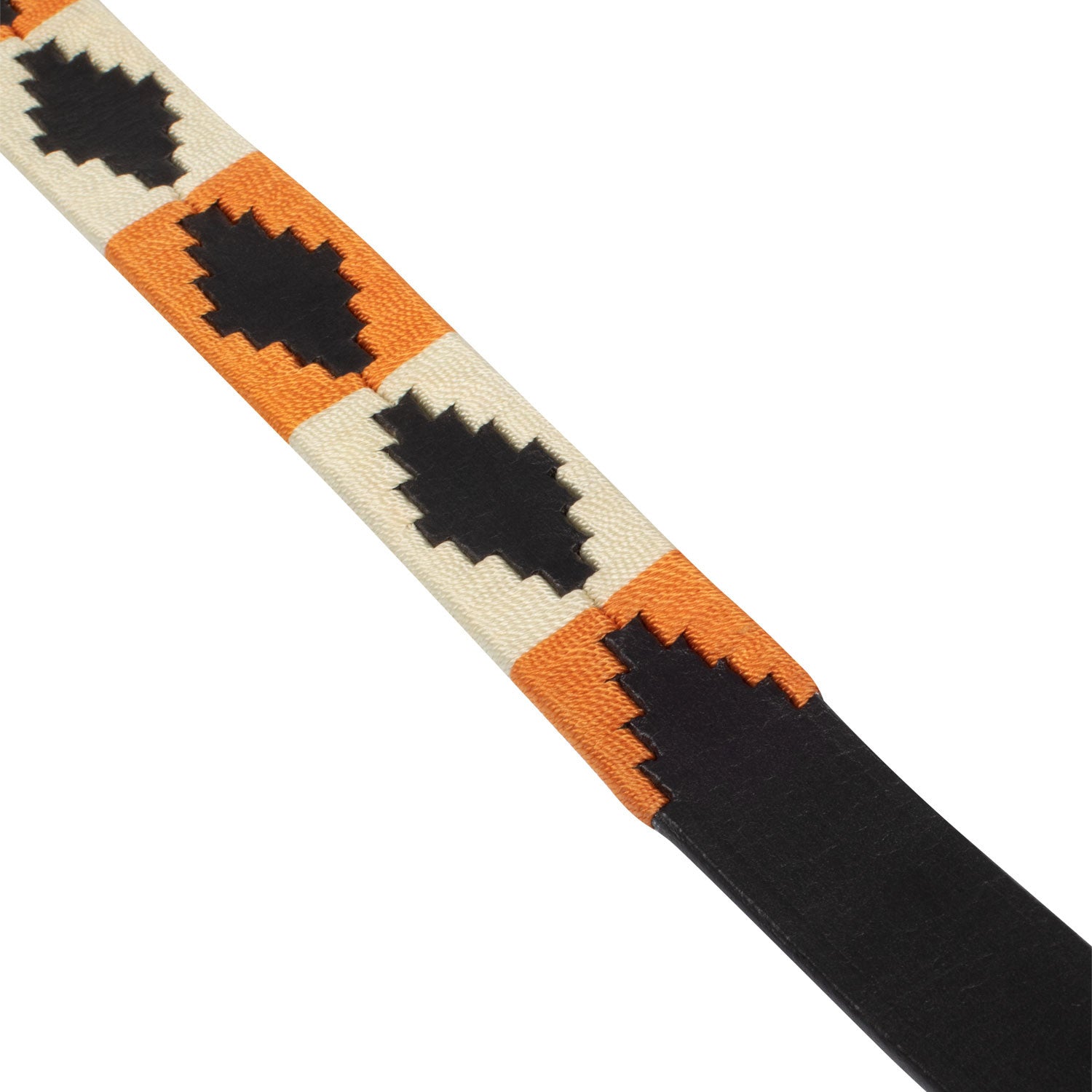 Leather belt with navajo decorations