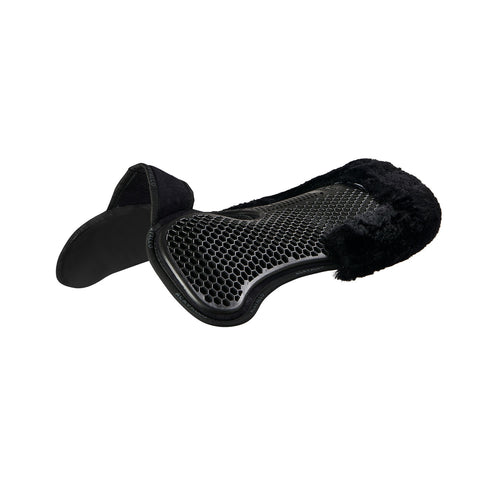 Acavallo Pad MF-S WFS suede rear sheepskin Hexagonal gel front riser